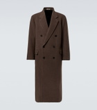 Auralee Double-breasted wool coat