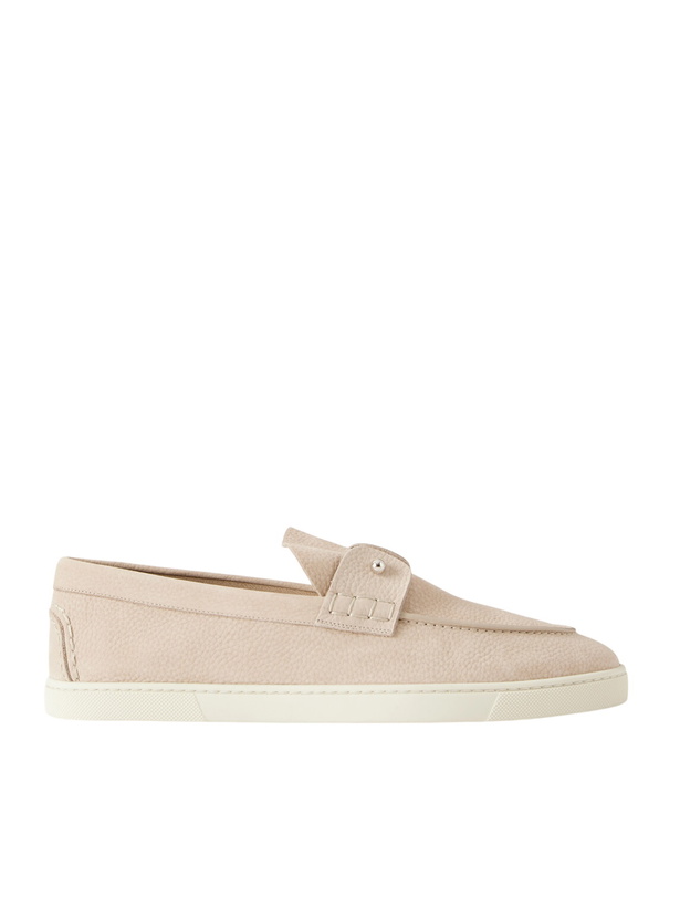 Photo: Christian Louboutin - Chambeliboat Full-Grain Nubuck Loafers - Neutrals