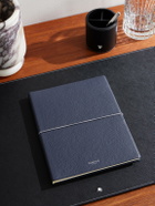 Serapian - Large Logo-Print Full-Grain Cachemire Leather Notebook