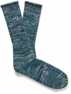 Anonymous Ism - Ribbed Cotton-Blend Socks