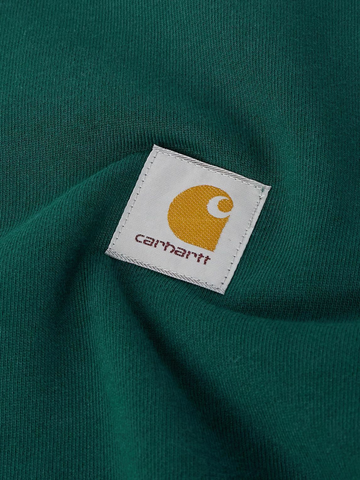 Carhartt WIP - Logo-Appliquéd Stretch-Cotton Jersey Polo Sweatshirt - Green