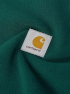 Carhartt WIP - Logo-Appliquéd Stretch-Cotton Jersey Polo Sweatshirt - Green