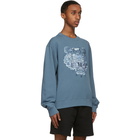 Kenzo Blue Gradient Tiger Sweatshirt