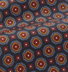 E.MARINELLA - 8.5cm Printed Silk-Twill Tie - Blue