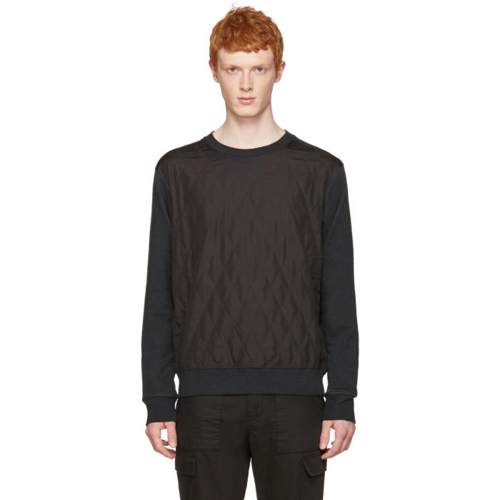 Photo: Maison Margiela Grey Quilted Front Pullover