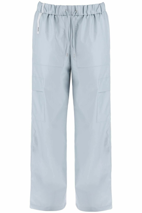 Photo: RAINS waterproof cargo joggers Light blue