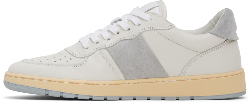 COLLEGIUM Off-White & Gray Pillar Destroyer Low Sneakers