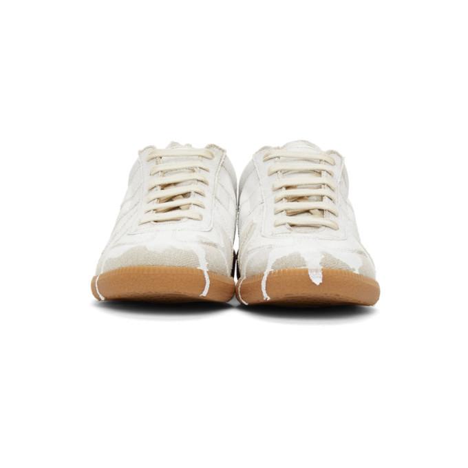 Maison Margiela Beige White-Out Replica Sneakers Maison Margiela