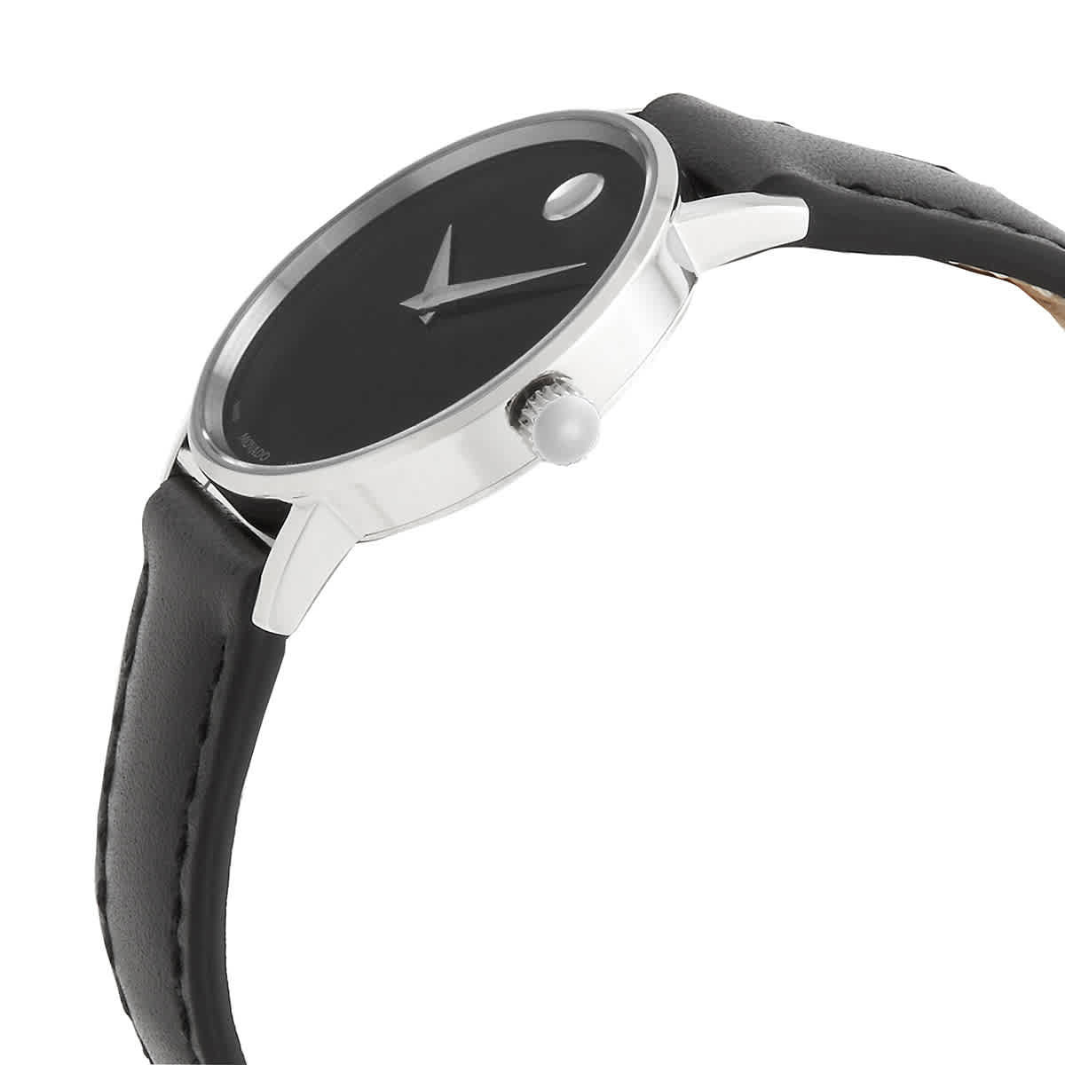 New Movado Women’s Museum Classic Silver Dial Leather Strap Watch 0607317 Movado Women main image 2
