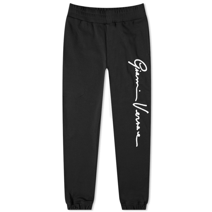 Photo: Versace Gianni Signature Flocked Logo Sweat Pant