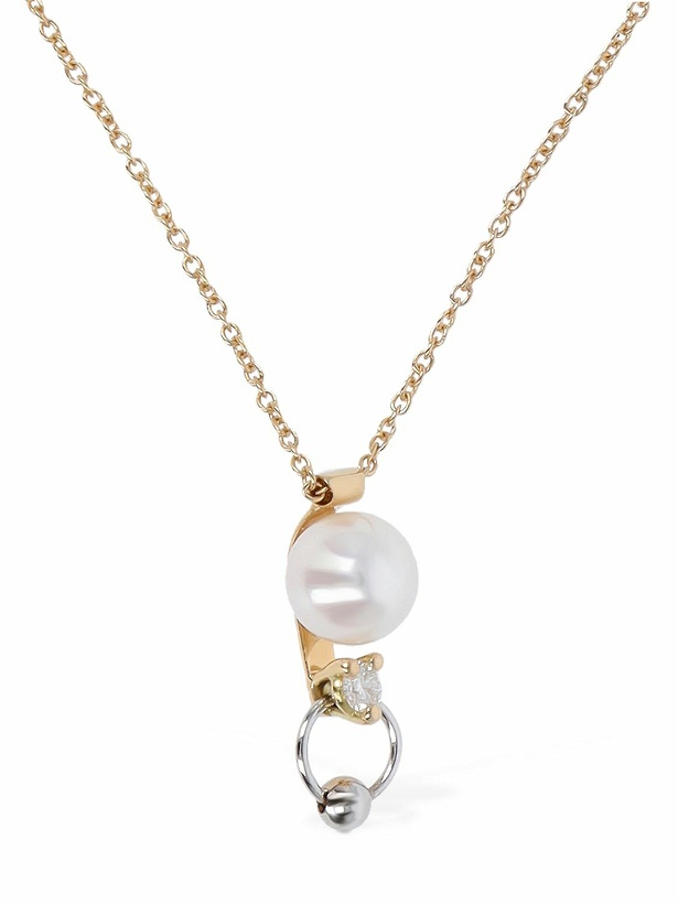 Photo: DELFINA DELETTREZ - 18kt Two-in-one Diamond & Pearl Necklace