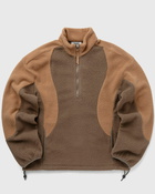 Bstn Brand Modern Sherpa Half Zip Brown - Mens - Half Zips