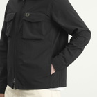 Fred Perry Men's Ripstop Pocket Overshirt in Black