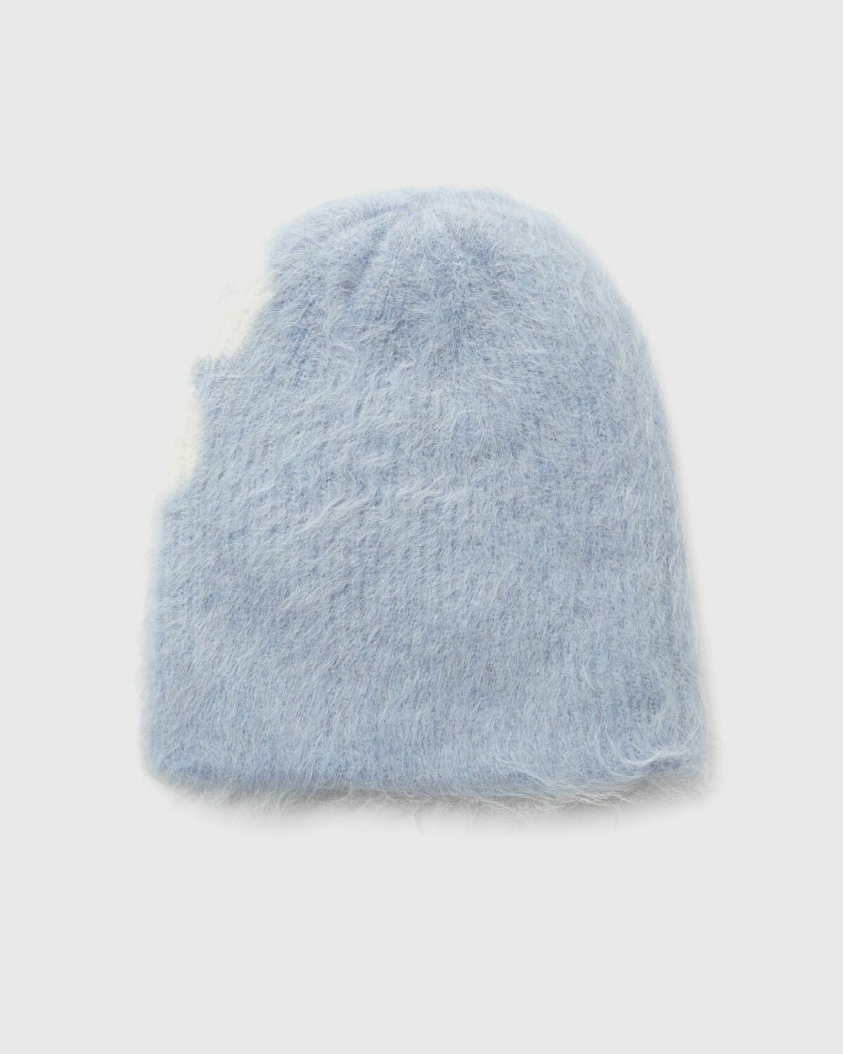 Cole Buxton ALPACA KNIT BEANIE Blue Mens Beany