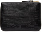 Comme des Garçons Wallets Small Embossed Logotype Zip Pouch