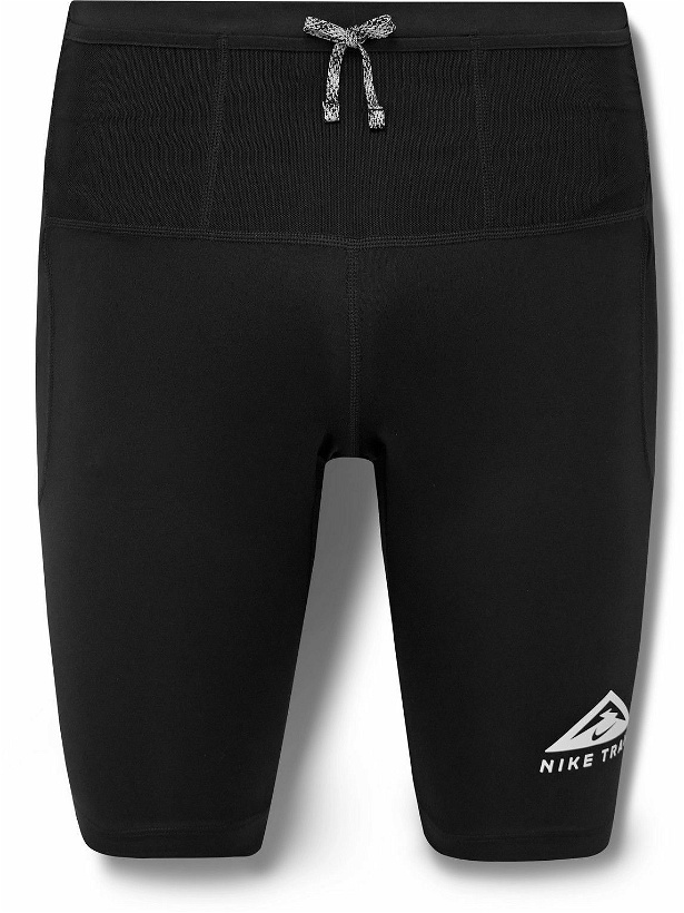 Photo: Nike Running - Lava Loops Mesh-Panelled Dri-FIT Compression Shorts - Black