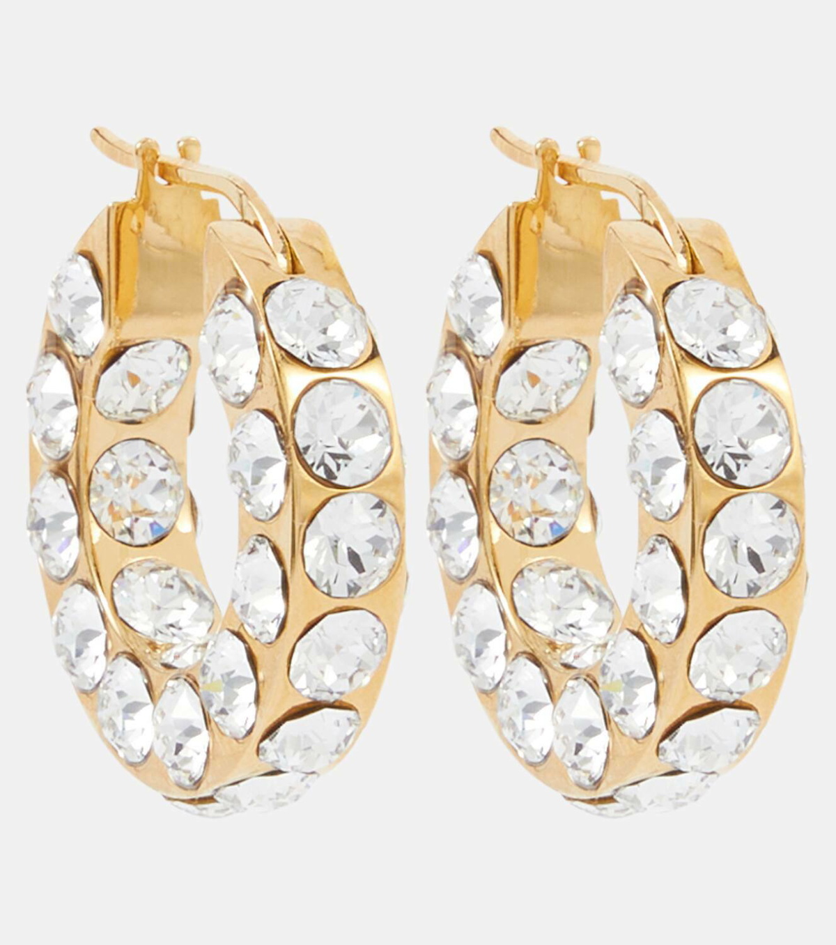 Amina Muaddi Jah crystal-embellished hoop earrings Amina Muaddi