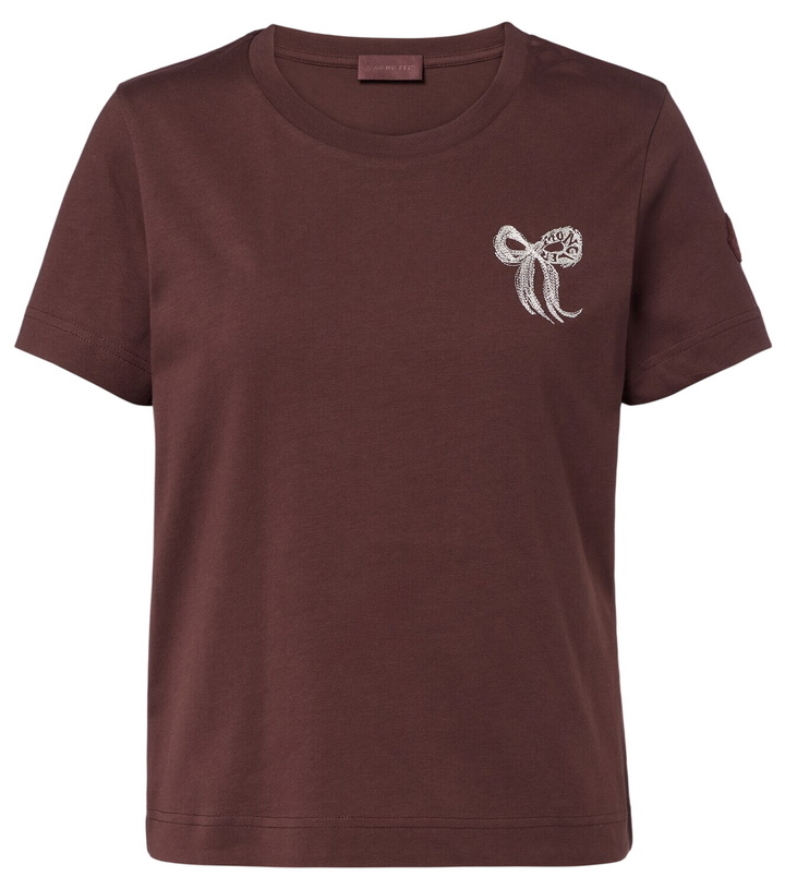 Photo: Moncler Embroidered cotton jersey T-shirt