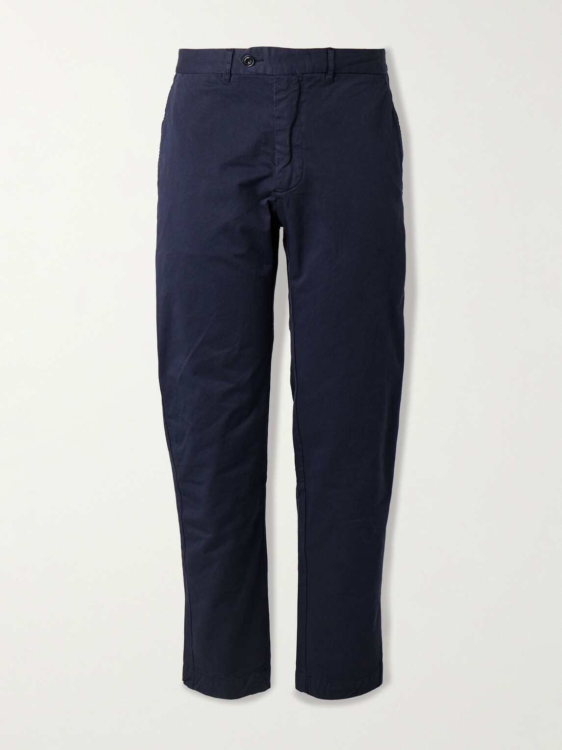Hartford - Taylor Straight-Leg Cotton-Gabardine Trousers - Blue