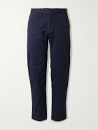Hartford - Taylor Straight-Leg Cotton-Gabardine Trousers - Blue
