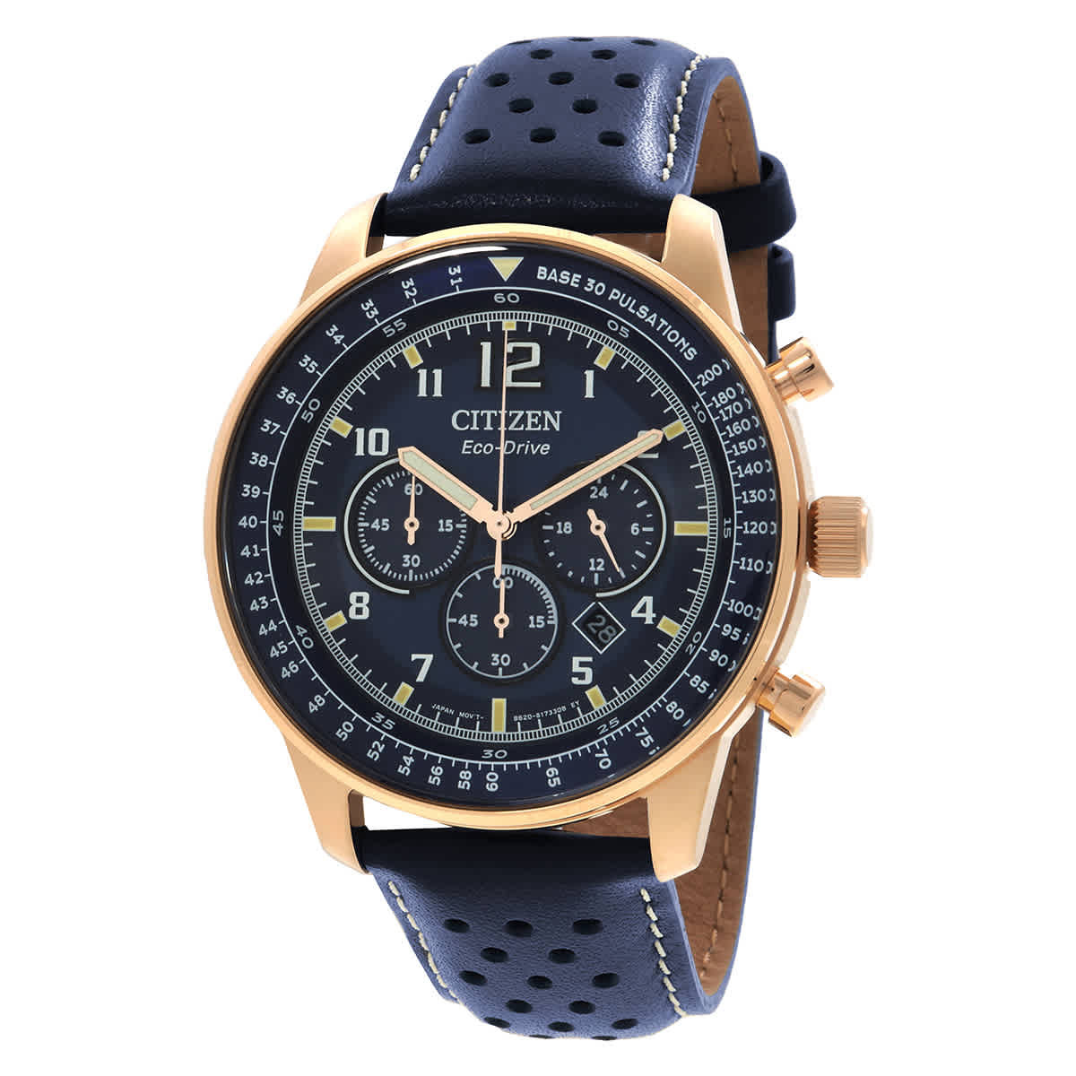Citizen Eco-Drive Chronograph Blue Dial Mens Watch CA4503-00L