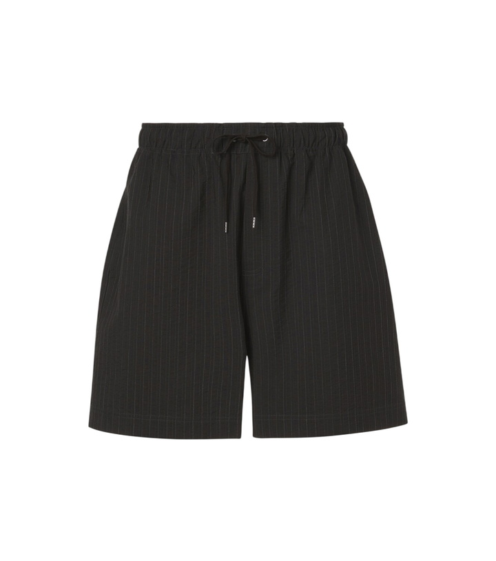 Photo: Studio Nicholson Starboard striped cotton and wool shorts
