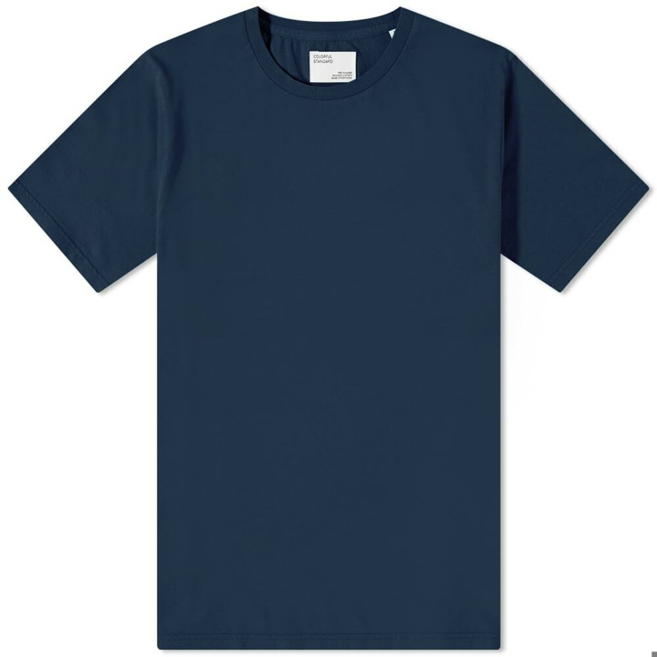 Photo: Colorful Standard Men's Classic Organic T-Shirt in Navy Blue