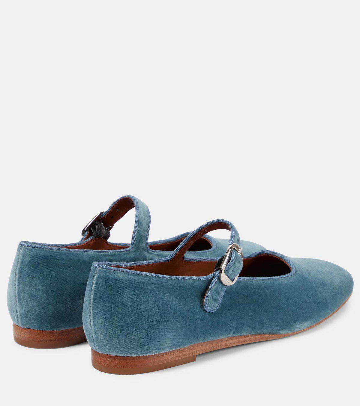 Le Monde Béryl Velvet Mary Jane ballet flats Le Monde Beryl