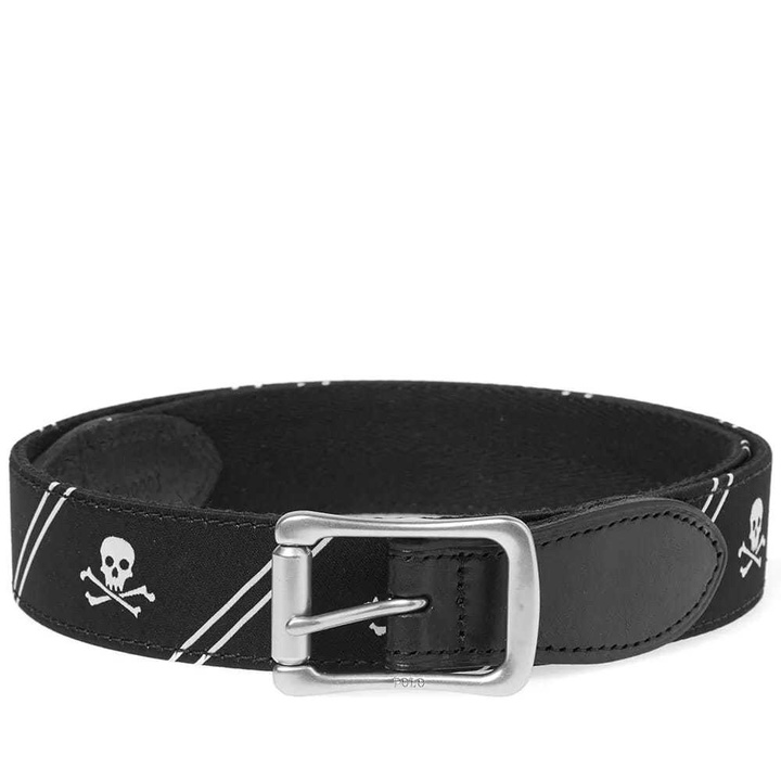 Photo: Polo Ralph Lauren Skull Motif Icon Belt Black