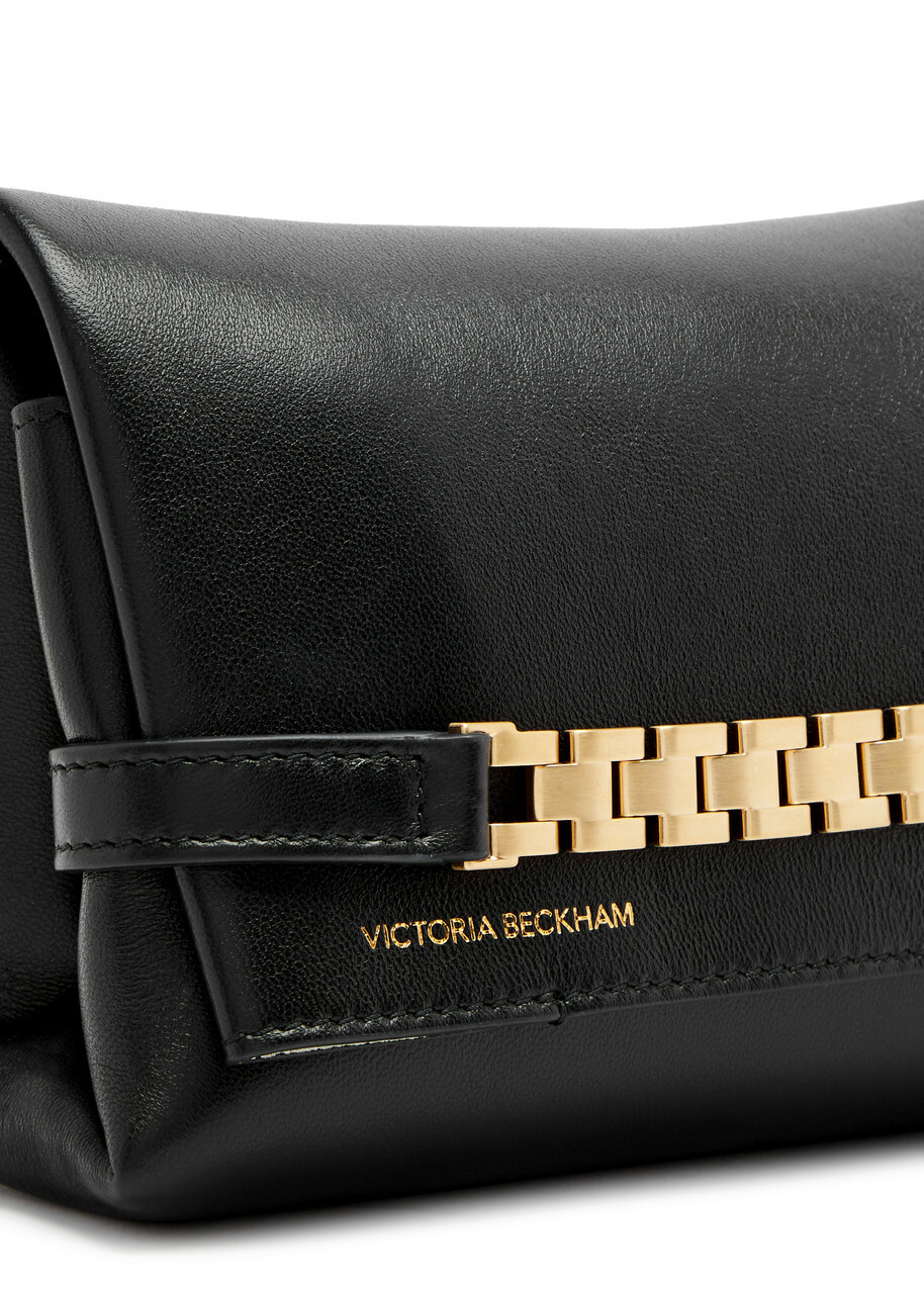 Victoria Beckham Chain Mini Leather Pouch - Black - One Size