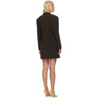 Situationist Brown Asymmetric Blazer Dress