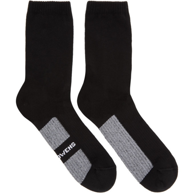 Photo: Rick Owens Black Logo Stripe Socks