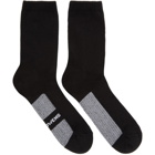 Rick Owens Black Logo Stripe Socks