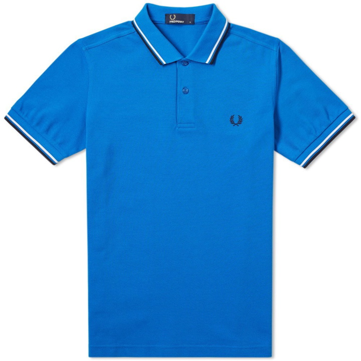 Photo: Fred Perry Twin Tipped Polo Blue