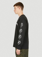 Fire Dice Long Sleeve T-Shirt in Black