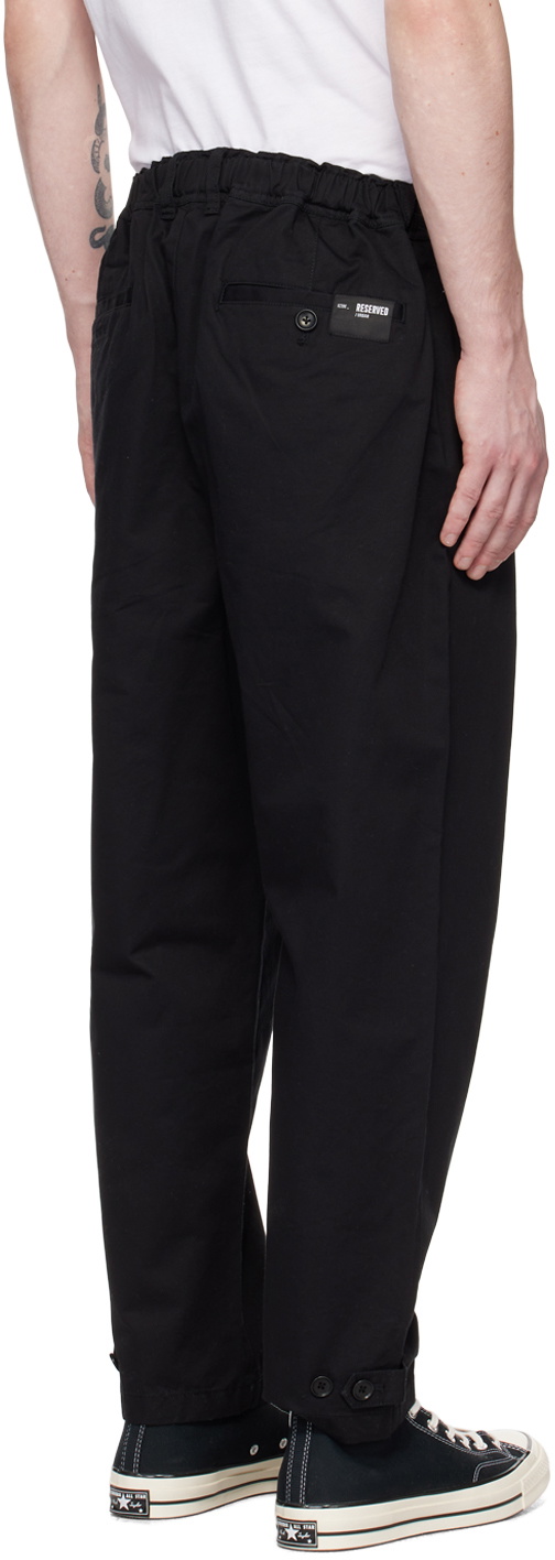 Izzue Black Pleated Trousers