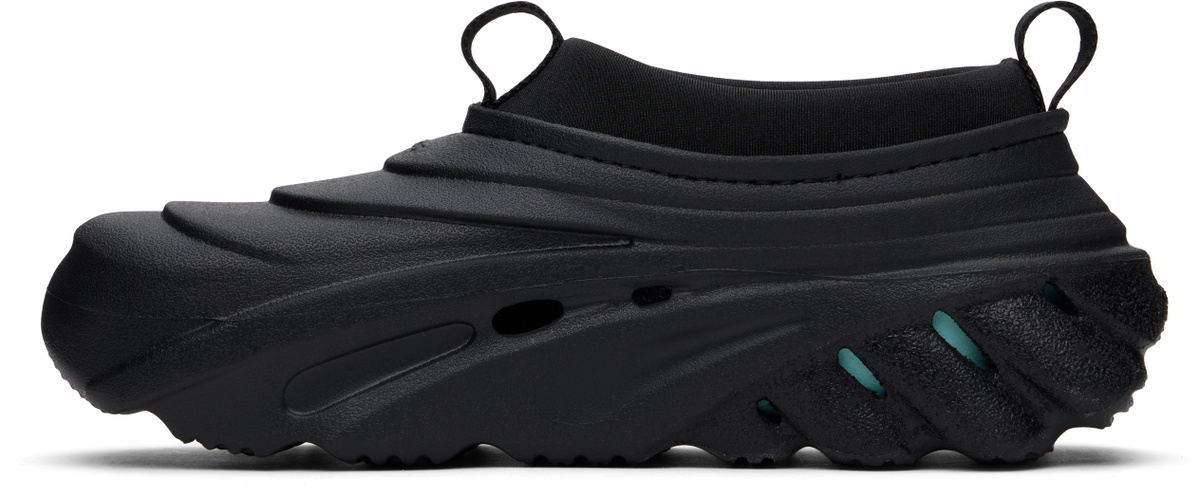 Crocs Black Echo Storm Heel Dip Loafers