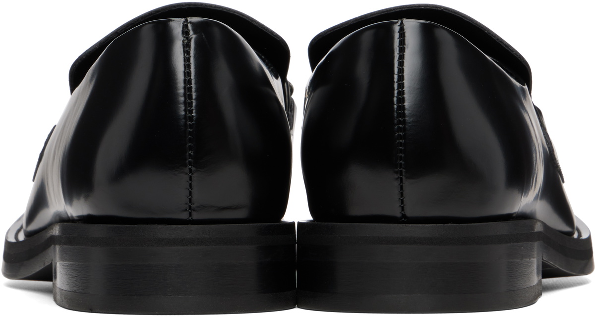 Martine Rose Black Square Toe Loafers