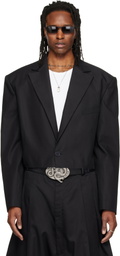 LU'U DAN Black Slashed Blazer
