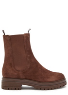 Gianvito Rossi Chester Suede Chelsea Boots Brown
