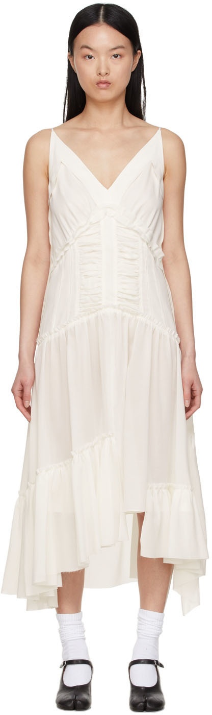 Photo: Commission Off-White Cupro Midi Dress