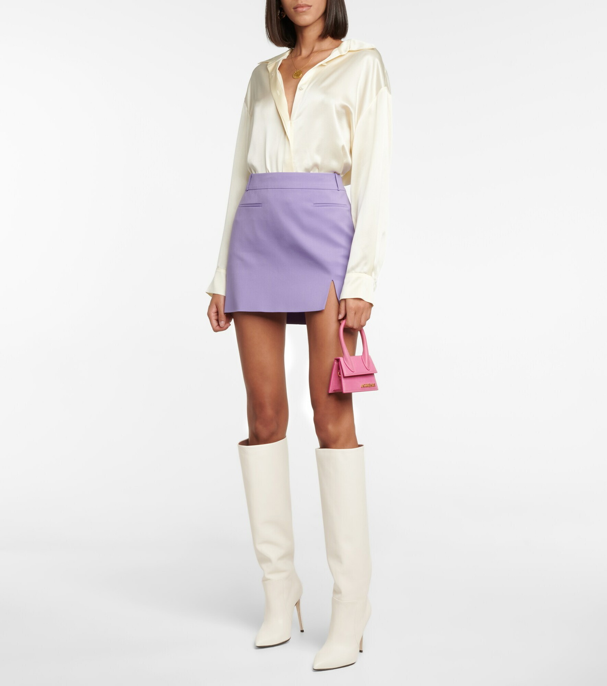 ブーツその他 PARIS TEXAS Lilac leather boots Paris Texas - Leather boots Paris Texas