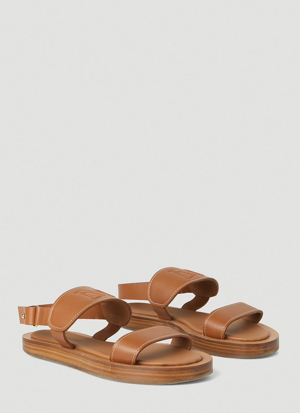 Max Mara - Diana Sandals in Brown Max Mara