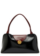 Versace Medium Glossed Leather Shoulder bag - Black - One Size