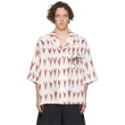Charles Jeffrey Loverboy Off-White Oversized Hearts Print Hawaiian Short Sleeve Shirt