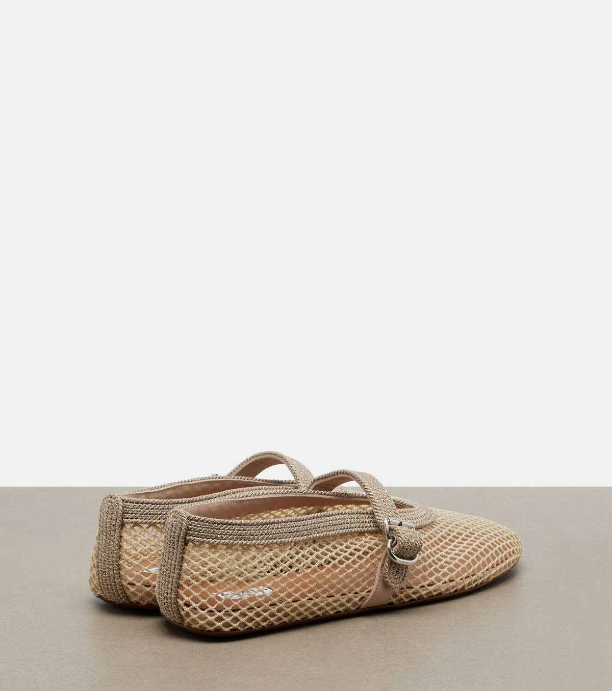 Alaïa Fishnet Mary Jane flats