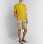 Entireworld - Striped Organic Cotton-Jersey T-Shirt - Yellow