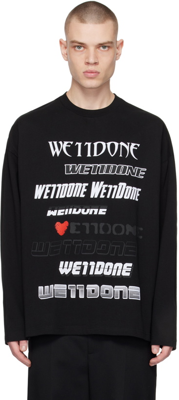 Photo: We11done Black Love Long Sleeve T-Shirt