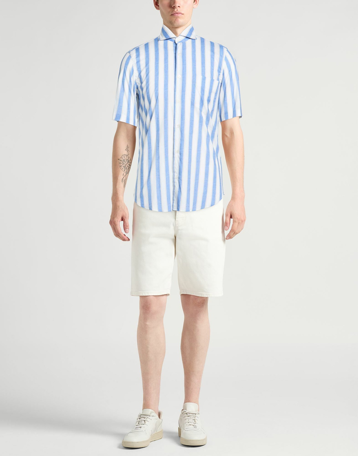 Fedeli Mens Shirt in Blue