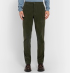 Boglioli - Army-Green Slim-Fit Tapered Cotton-Blend Corduroy Suit Trousers - Green
